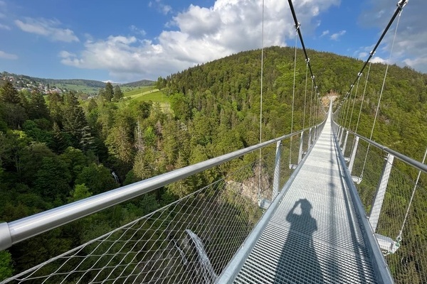 Highlight: H�ngebr�cke BlackforestLine am Ortseingang von Todtnauberg